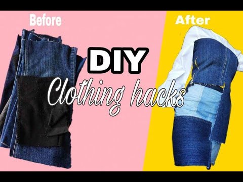 DIY| PATCHWORK| DENMIN CLOTHING HACKS - YouTube