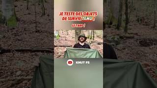 JE TESTE DES OBJETS DE SURVIE TEMU ! LE TARP ! #survie #shorts #outdoors #temu