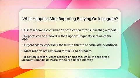 What Happens After Reporting Bullying On Instagram? - Everyday-Networking