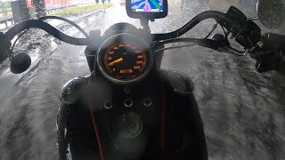 Underwater fun with Harley Davidson Sportster