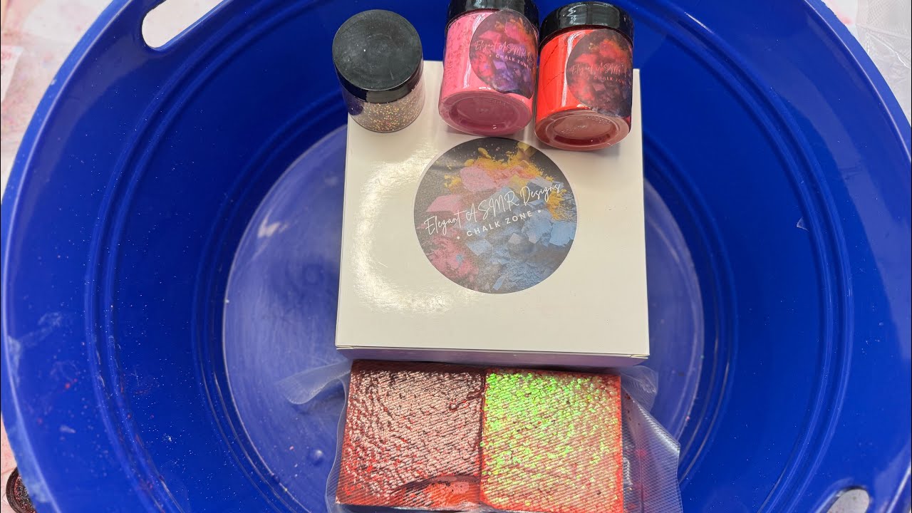 @ElegantASMRDesignsNJ fresh & dyed chalk blocks with holi powder and ...