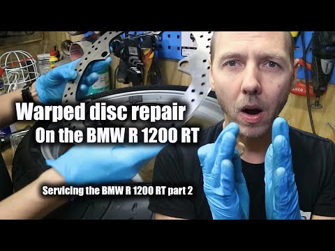 Waved discs repair on the BMW R 1200 RT (part 2)