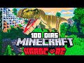 SOBREVIVI 100 DIAS NO MINECRAFT JURASSIC WORLD PARK NO HARDCORE