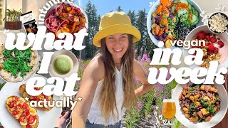 what I *actually* eat in a week! ( realistic + vegan recipes )☕