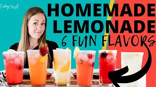 How to Make Homemade Lemonade 6 Delicious Flavors