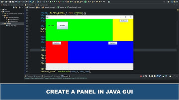 Java GUI Crash Course Tutorial #7 - Create a Panel using JPanel Class and Methods in Java GUI