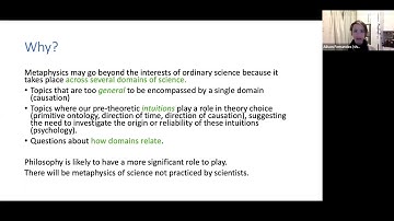 Alison Fernandes - "Naturalism, Functionalism and the Metaphysics of Science"