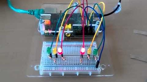 Pi + Python + GPIO - Simple Chase and Traffic Lights