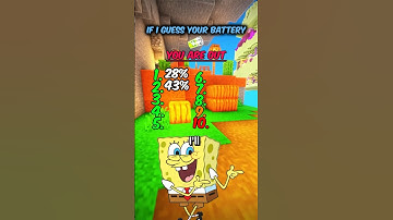 Did I guess your phone battery status? #spongebob #brainsmart #iqtest #quiz ￼