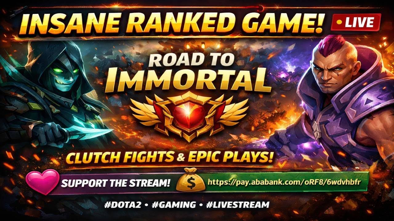 INSANE RANKED GAME 🔥 Road to Immortal | Dota 2 Live