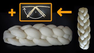 How to braid a RAISED six-strand challah in four simple steps + image guide
