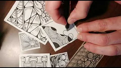 Taller de Zentangle a l'ASIB impartit per Belen Vi...