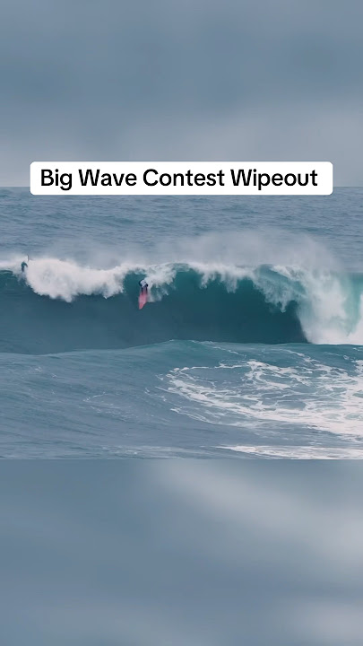 BIG WAVE SURFING WIPEOUT 😳