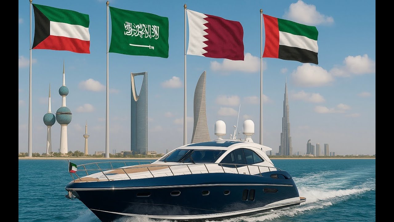 رحلة بحرية من الكويت - قطر - الإمارات عبر يخت سن سيكر ٦٣ قدم