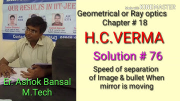 Solution # 76 / Geometrical or Ray optics / H.C.VERMA/  Chapter # 18