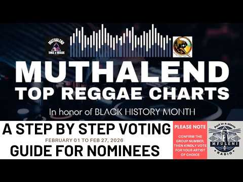 Group 2 Group 4 (Muthalend Top Reggae Charts - 26 to 50 nominees)