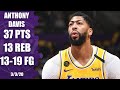 Anthony Davis goes off for 37 points in Lakers vs. 76ers | 2019-20 NBA Highlights