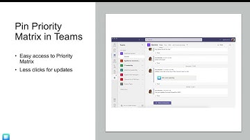 Pin Priority Matrix to your Microsoft Teams toolbar for easy access