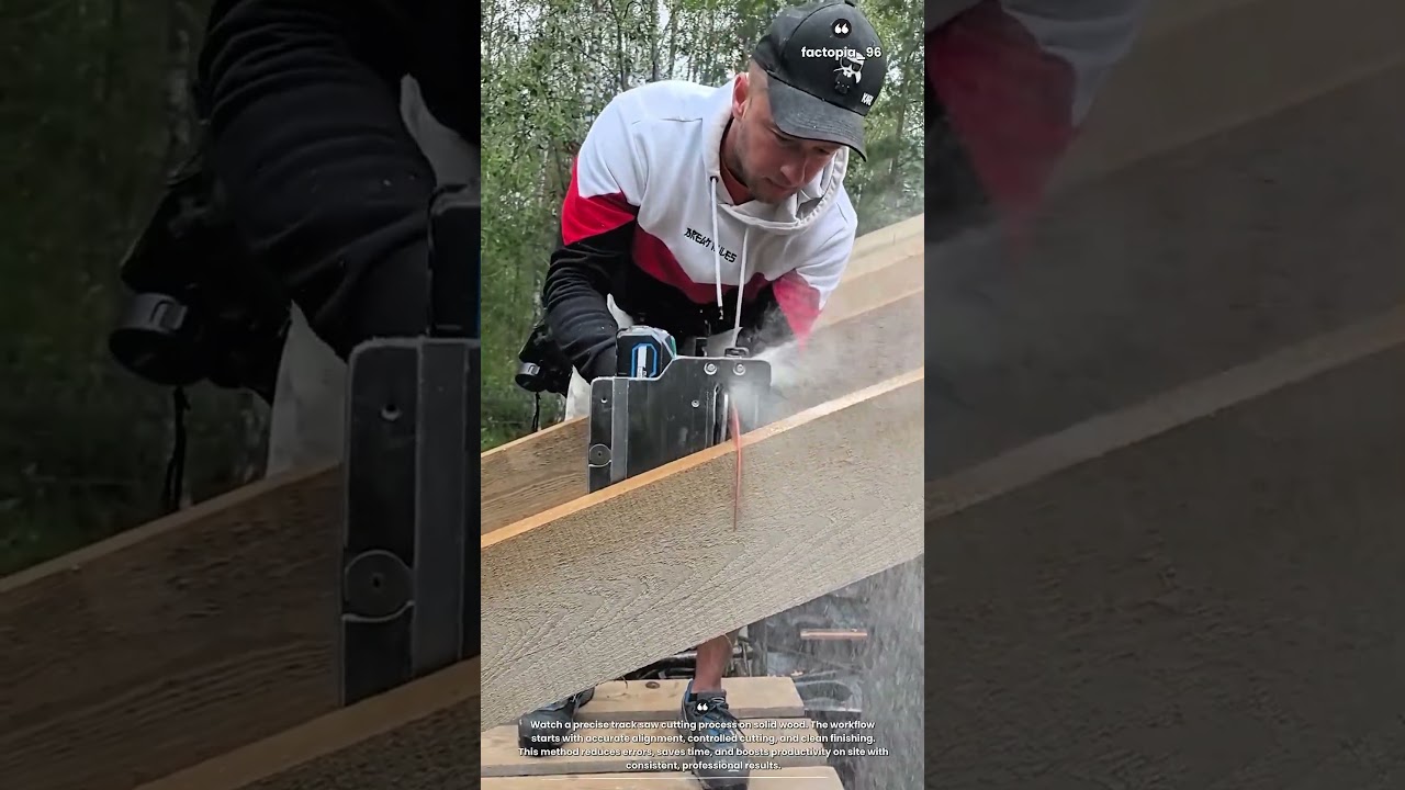 Precision Track Saw Wood Cutting | Clean, Accurate Cuts for Faster Construction Work