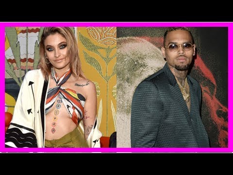 Paris Jackson Gets Flirty With Chris Brown In Plunging Mini At Her 20th Birthday Party