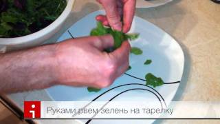 Рецепт - салат с креветками, мидиями и травками Рецепт - салат с креветками, мидиями и травками