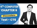 11th Computer Chapter 6 Test Discussions | Test 6