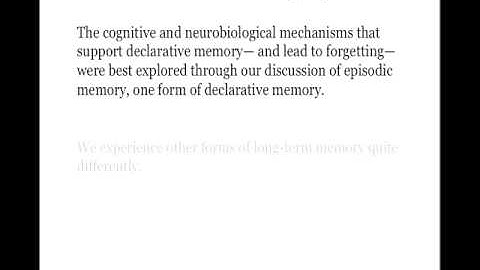 8 3 Non Declarative Memory