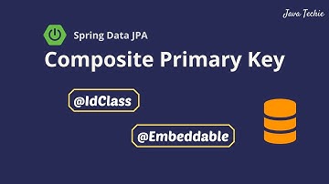 Spring Boot | JPA / Hibernate Composite Primary Key Example | JavaTechie