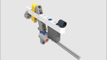 LDCad animation of crank-slider, incorrect rotation axis