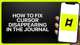 How To Fix Cursor Disappearing In The Journal on Ladder! Tutorial