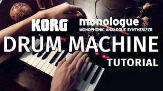 Korg Monologue - Drum Machine Tutorial