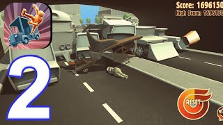 Turbo Dismount - Gameplay Walkthrough, Car Crashes All Cars All Levels  (iOS, Android) | Part 2