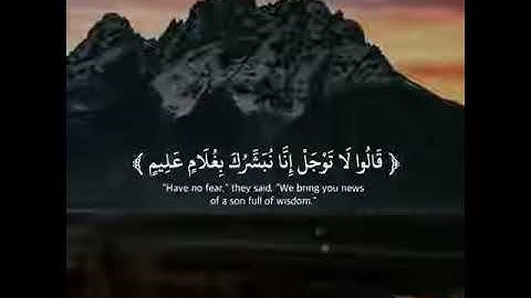 ۞ نَبِّئْ عِبَادِي أَنِّي أَنَا الْغَفُورُ الرَّحِيمُ (49) سورة الحجر / بصوت هزاع البلوشي