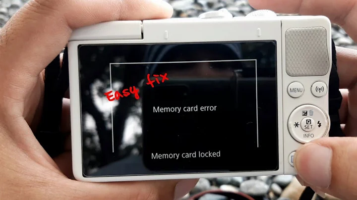 Memory card error | easy fix