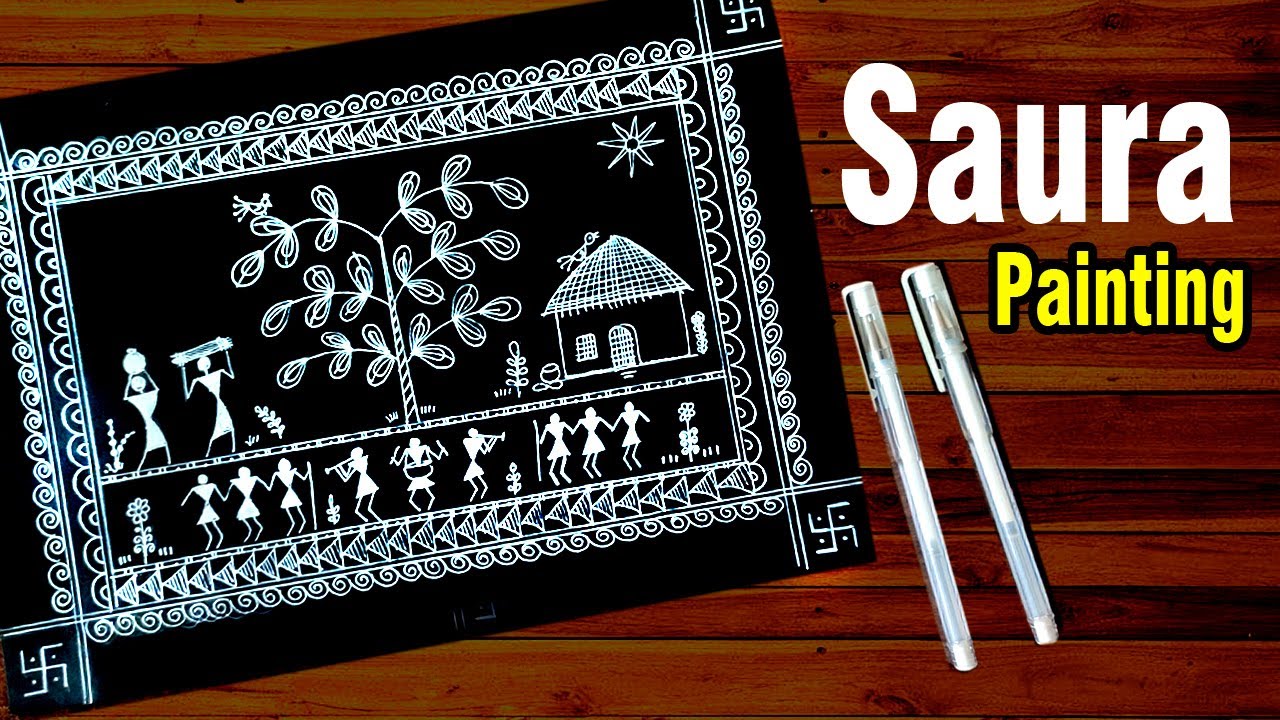 Saura Art Indian Tribal Art Saura painting for beginners