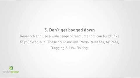 10 Good Link Building Techniques Video - SEO Tutorial