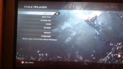 Xbox 360 problem/multiplayer black screen cod ghost