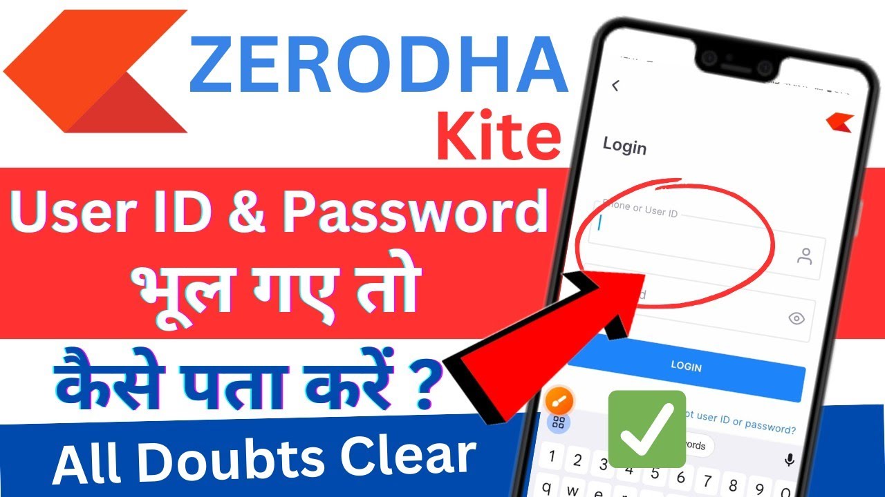 How to forgot Zerodha User id and Password | Zerodha kite user I'd and ...