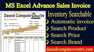 How to Make Billing Advance Invoice in Excel Part 3