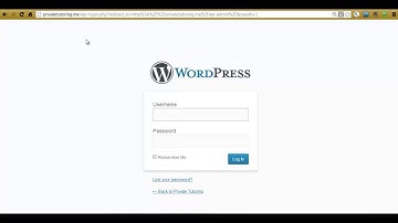 Login to WordPress Admin Panel (wp-admin)
