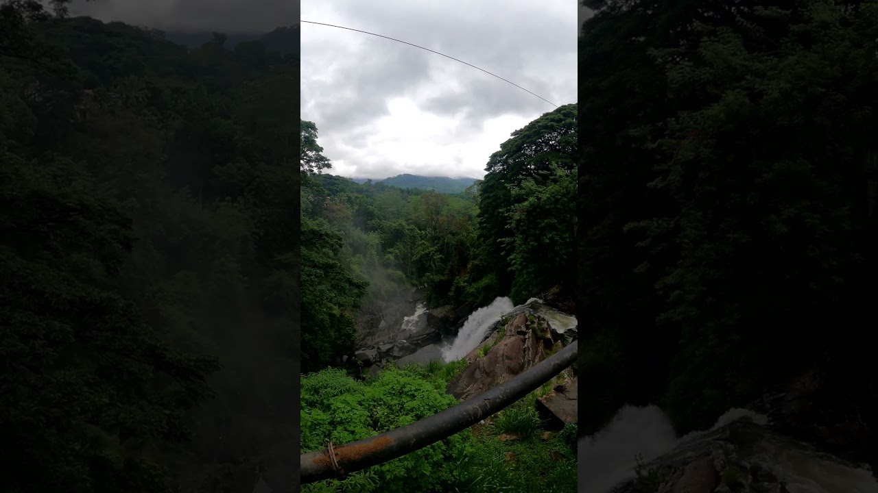 Breathtaking Views 🍃⛅️🏞️: Huluganga Ella from the Bridge in Huluganga Town 