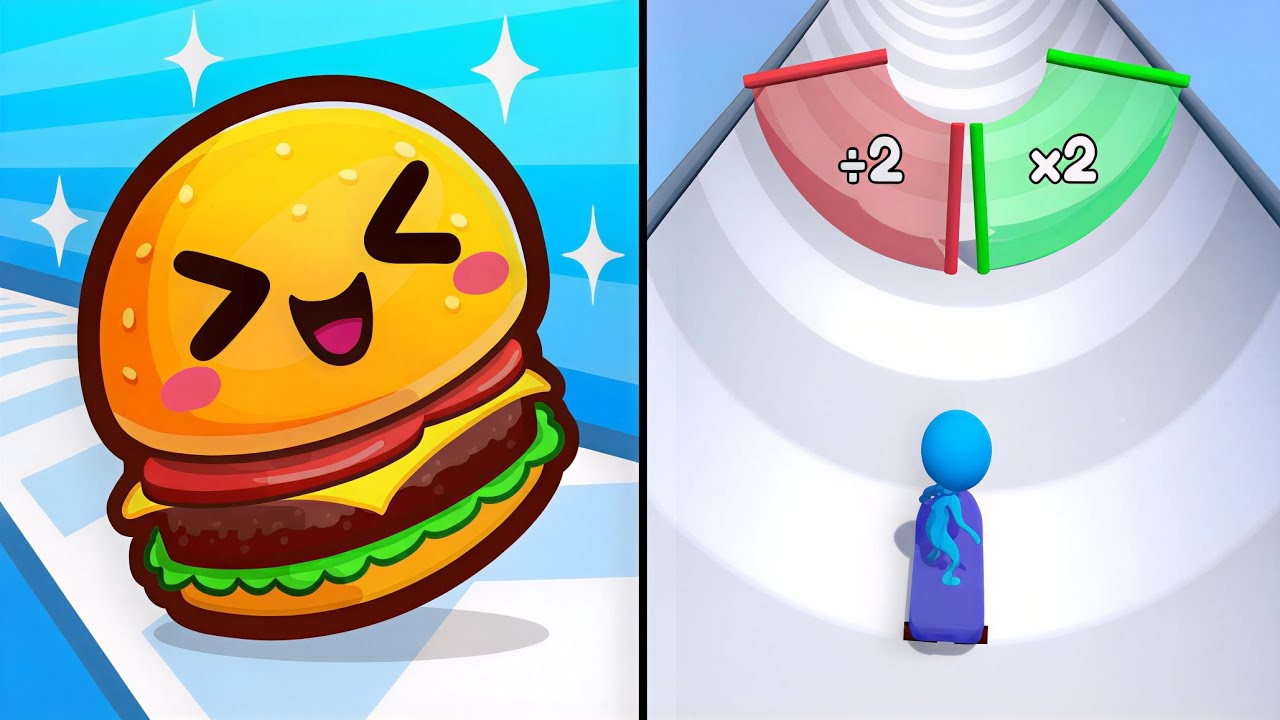 Food Run vs Skate Master - Max Levels Unlocked Speedrun Gameplay