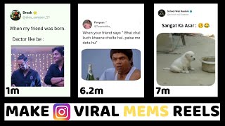 How To Make Viral Memes Reels Video For Instagram?Twitter Memes Reels  Kaise Banaye?Fake Tweet Memes screenshot 3