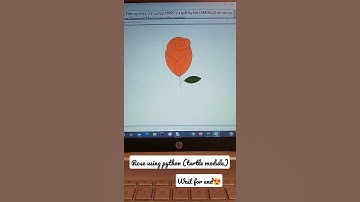#5 Rose 🌹 Using turtle module in python |Graphics| |programming for beginners| #programming #coding