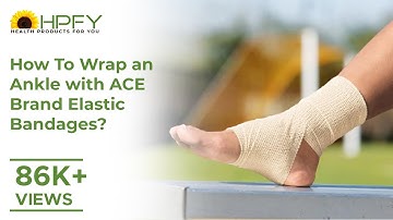 How To Wrap an Ankle with ACE Brand Elastic Bandages? | Applying Compression Wrap on Ankle