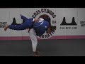 Cris Cyborg learns how to do the Tsuri goshi hip toss in Judo from LFA fighter Dione Barbosa Lima