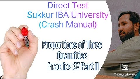 Direct Test Sukkur IBA University (Crash Manual + Extra) Practice 37 Part 2/2