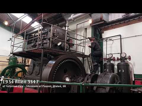 1934 Allen 3S47 Diesel Engine Start-Up | Internal Fire Museum
