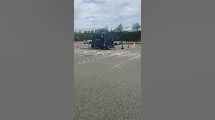 Don’t hit the cone! New amazon delivery driver training course