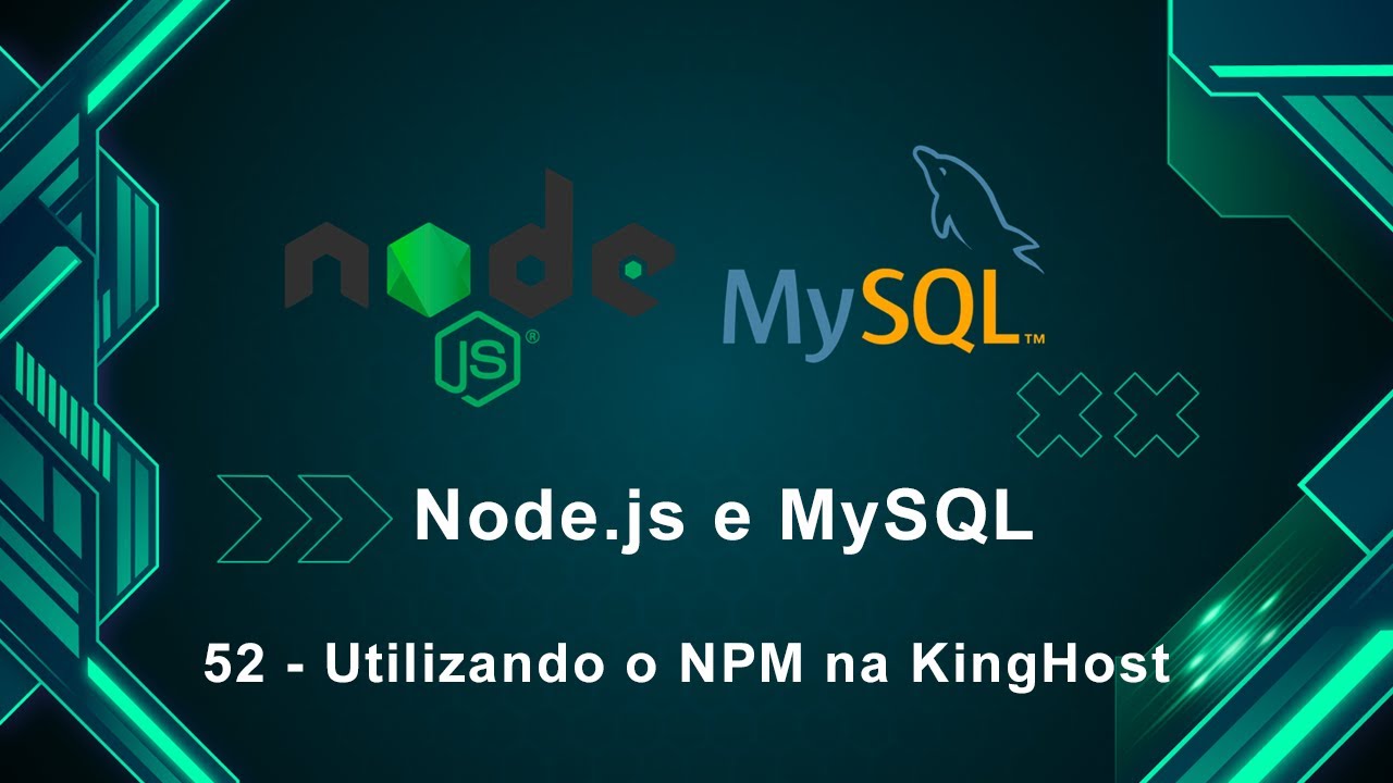 Node.js e MySQL 52 - Utilizando o NPM na KingHost - YouTube